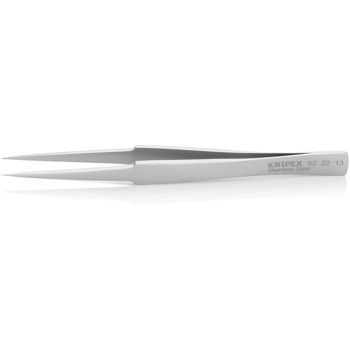 Knipex 92 22 13 5 1/4" Stainless Steel Gripping Tweezers-Pointed Tips