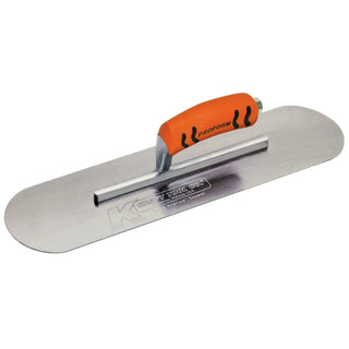 Kraft Tool CF445PF 24" x 5" Carbon Steel Pool Trowel with a ProForm Handle on a Short Shank