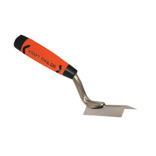 Kraft Tool PL590PF 3-1/8" x 1/2" Stainless Steel Outside Corner Trowel with ProForm Handle