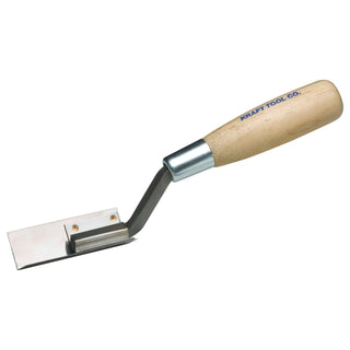 Kraft Tool PL509 3" x 2" EIFS Inside Corner Tool with Wood Handle