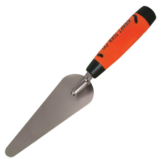 Kraft Tool PL585PF 6" Stainless Steel Rounded Detail Trowel with ProForm Handle