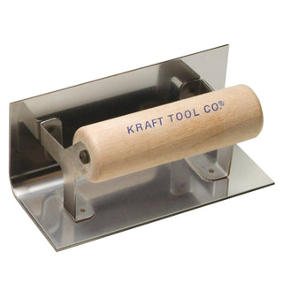 Kraft Tool CF126 6" x 2-1/2" 1/4" R Inside Step Tool with Wood Handle