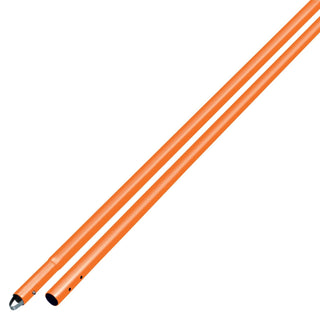 Kraft Tool CC336SO 6' Orange Powder Coated Aluminum Swaged Button Handle - 1-3/8" Diameter