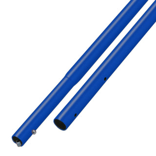 Kraft Tool CC336SBC-PK3 6' Blue Powder Coated Aluminum Swaged Button Handle - 1-3/8" Diameter