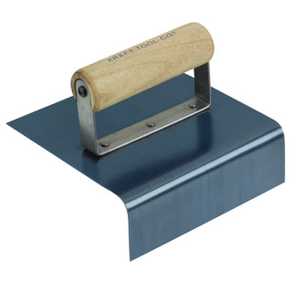 Kraft Tool CF517 6" x 5" x 2" Blue Steel Outside Jr. Step Tool with Wood Handle