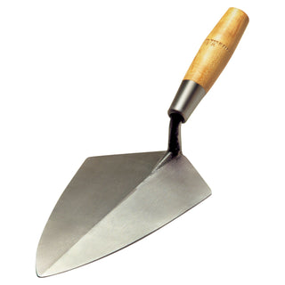 W. Rose RO221-11 11” Wide Heel Brick Trowel with 6" Wood Handle