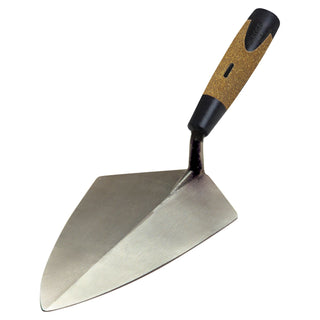 W. Rose RO221-11 1/2K 11-1/2” Wide Heel Brick Trowel with Cork Handle