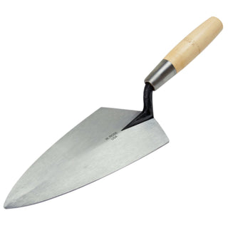 W.Rose RO110-10 1/2L 10-1/2” Limber Philadelphia Brick Trowel with 6" Wood Handle