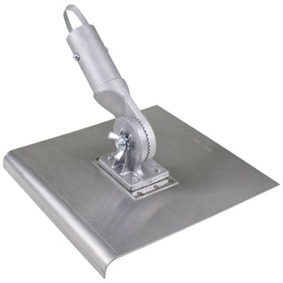 Kraft Tool CC037BT 10" x 10" 1/2"R Stainless Steel Walking Seamer/Edger with Button Handle Socket