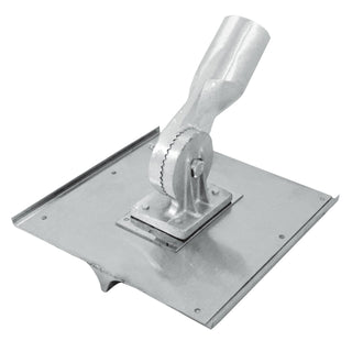 Kraft Tool CC030 10" x 10" 1/2"R, 3/4"D Stainless Steel Walking Seamer/Groover with Threaded Handle Socket