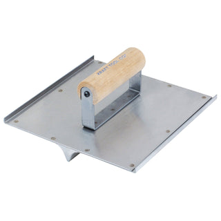 Kraft Tool CF029 10" x 10" 3/4"R, 7/8"D Stainless Steel Seamer/Groover with Wood Handle