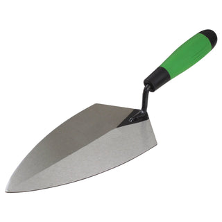 Kraft Tool HC149PF Hi-Craft 10" Wide Pattern Brick Trowel with Soft Grip Handle