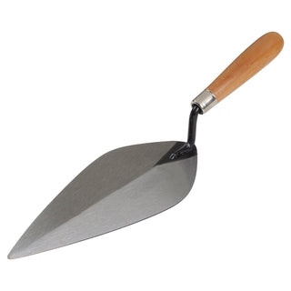 Kraft Tool HC705 Hi-Craft 11" Narrow Pattern Brick Trowel with Wood Handle