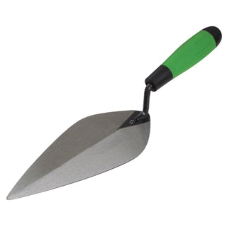 Kraft Tool HC139PF Hi-Craft 10" Narrow Pattern Brick Trowel with Soft Grip Handle