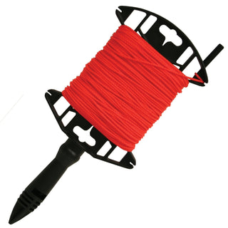 Kraft Tool BC328W Fluorescent Orange Braided Nylon Mason's Line - 100' Utility Winder