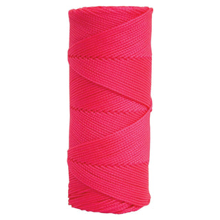 Kraft Tool BC361 Fluorescent Pink Braided Nylon Mason's Line - 1,000' Tube