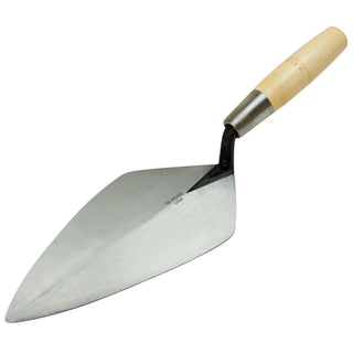 W. Rose RO112-12L 12" Limber Wide London Trowel with 6" Wood Handle