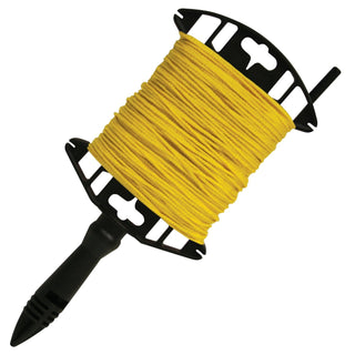 Kraft Tool BC332W Yellow Braided Nylon Mason's Line - 250' Utility Winder