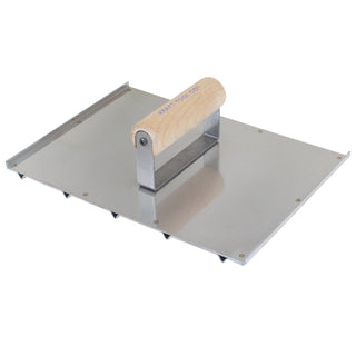 Kraft Tool CF093 8" x 10-1/2" Wheelchair Groover (5 grooves) 2-1/4" on Center with Wood Handle