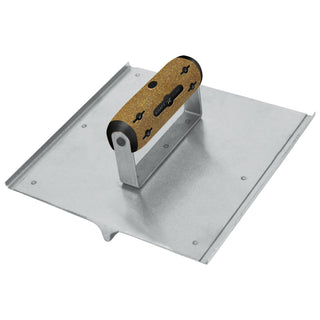 Kraft Tool CFE025K 8" x 8" 3/8"R, 1/2"D Elite Series Five Star Stainless Steel Hand Seamer/Groover with Cork Handle