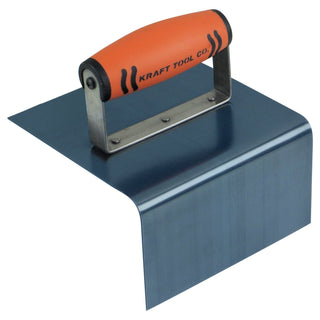 Kraft Tool CF591PF 6" x 6" x 3-1/2" 1/2"R Blue Steel Outside Step Tool with Batter with ProForm Handle