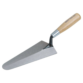 Kraft Tool GG443 7" x 3-1/4" Gauging Trowel with Wood Handle