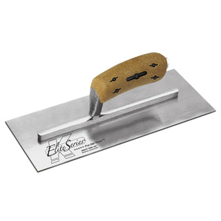 Kraft Tool PLE451K Elite Series Five Star 11" x 4-1/2" Carbon Steel Plaster Trowel with Cork Handle