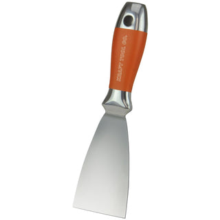 Kraft Tool DW728PF Elite Series 2" All Stainless Steel Putty Knife with Sure Grip Handle