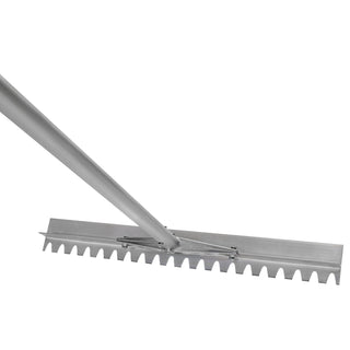 Kraft Tool GG824F 24" Flat Teeth Magnesium Asphalt Lute with 7' Handle