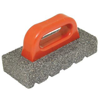 Kraft Tool CF268 8" x 3-1/2" x 1-1/2" Rub Brick with Handle - 20 Grit