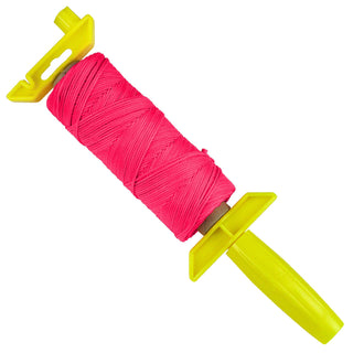 Kraft Tool BC355W Fluorescent Pink Braided Nylon Line - 500' on EZ-Winder