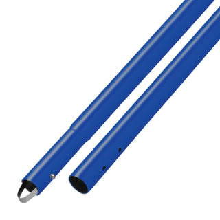 Kraft Tool CC289SBC-PK3 6' Blue Powder Coated Aluminum Swaged Button Handle - 1-3/4" Diameter