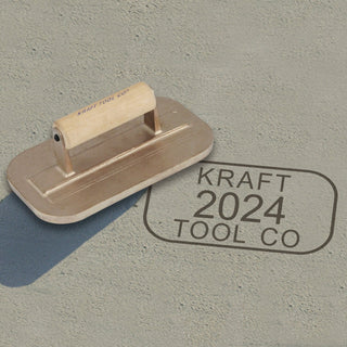 Kraft Tool CF406 Personalized Large Text Name Date Stamp with Wood Handle