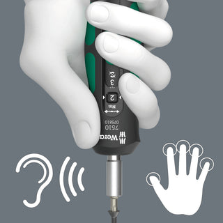 Wera 7510 Kraftform Safe-Torque Speed Torque screwdriver, 1-3 Nm