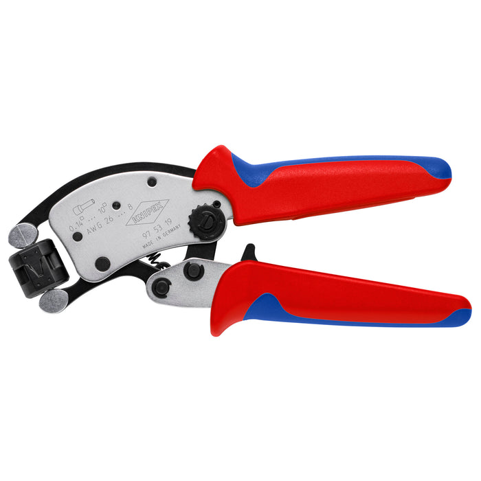 Knipex 97 53 19 8" KNIPEX Twistor® T Self-Adjusting Crimping Pliers for Wire Ferrules