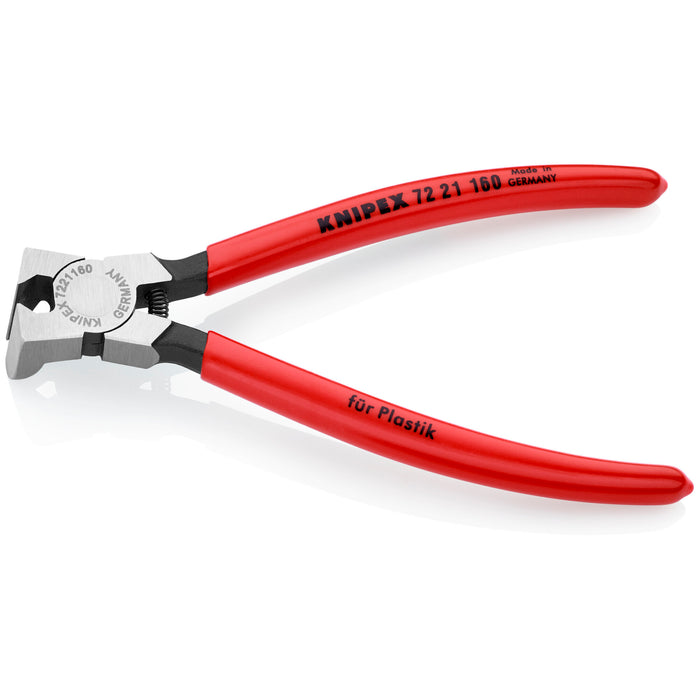 Knipex 72 21 160 6 1/4" Diagonal Pliers for Flush Cutting Plastics 85° Angled