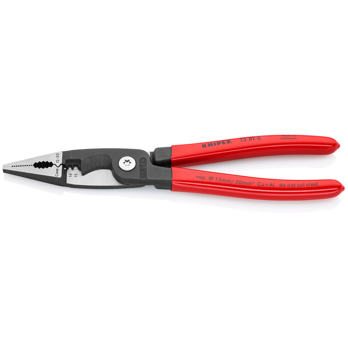 Knipex 13 81 8 SBA 8" 6-in-1 Electrical Installation Pliers 12 and 14 AWG