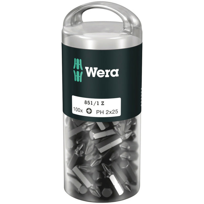Wera 851/1 Z DIY 100 bits, PH 2 x 25 mm, 100 pieces