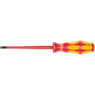 Wera 160 iS VDE Insulated screwdriver with reduced blade diameter for slotted screws, 0.6 x 3.5 x 100 mm