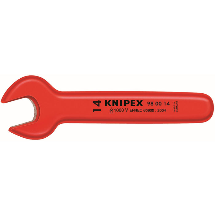 Knipex 98 00 27 8 3/4" Open End Wrench-1000V Insulated, 27 mm