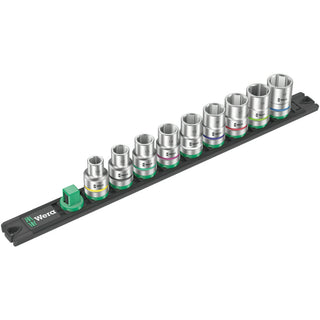 Wera Magnetic socket rail C 4 Zyklop socket set, 1/2" drive, 9 pieces