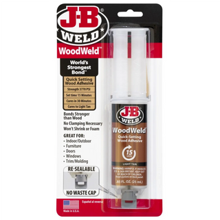 J-B Weld 50151 WoodWeld Epoxy Syringe, 25 mL