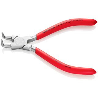 Knipex 44 23 J11 5" Internal 90° Angled Snap Ring Pliers-Forged Tips