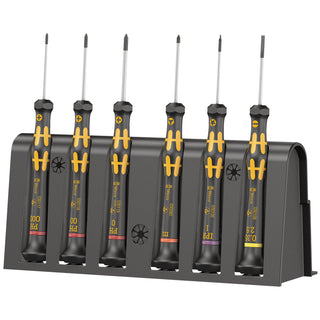 Wera 1550/6 ESD Screwdriver set and rack for electronic applications, 6 pieces