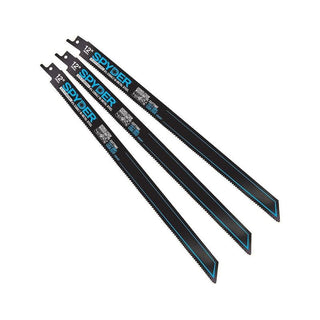 Spyder 200307 Black Series Bi Metal 10/14TPI - 12" 3-Pack