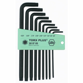 Wiha Tools 36691 TORX Plus L-Key Long Arm Set, 9 Piece