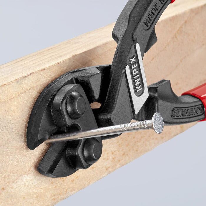 Knipex 71 41 200 8" CoBolt® High Leverage 20° Angled Compact Bolt Cutters-Notched Blade