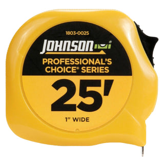 Johnson 1803-0025 25' x 1" Professional's Choice Power Tape