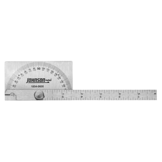 Johnson 1854-0600 6" Stainless Steel Protractor