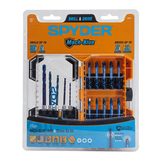 Spyder 19031 Hex, Phillips, Square, TORX® Drill and Impact Set 15 Piece